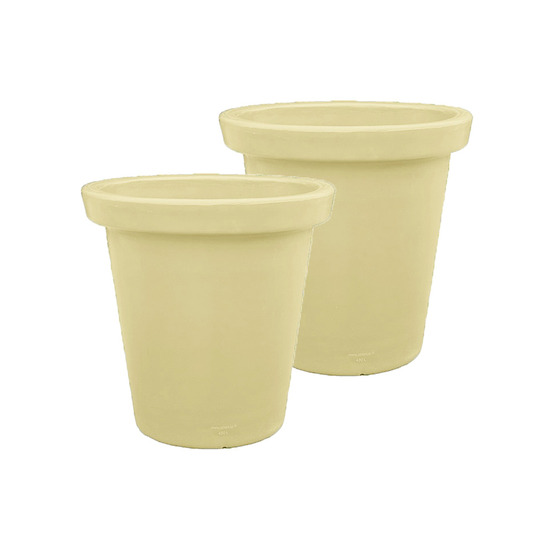 Pot de fleurs rond xxl delight 420l- lot de 2