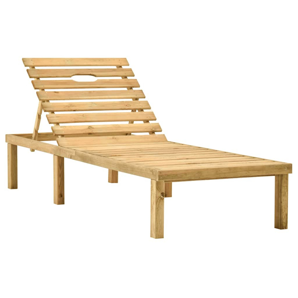 VIDAXL CHAISE LONGUE BOIS 6-(917283)
