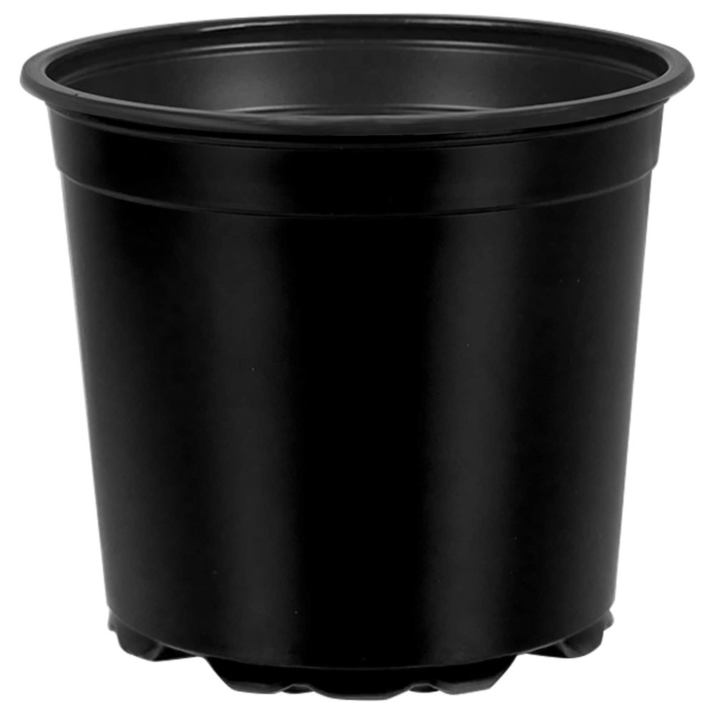 Pot à fleurs rond 50 pc noir ø 15 x 13 cm plastique