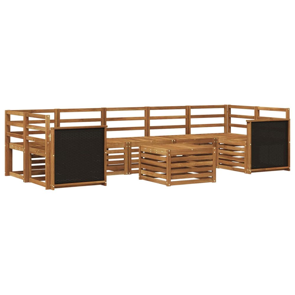 Ensemble de canapés d'extérieur 8 pc naturel