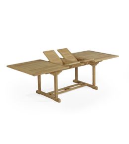 Table de jardin en teck massif extensible ovale 6/8 pers. Midland Table de jardin en teck massif extensible ovale 6/8 pers. Midland