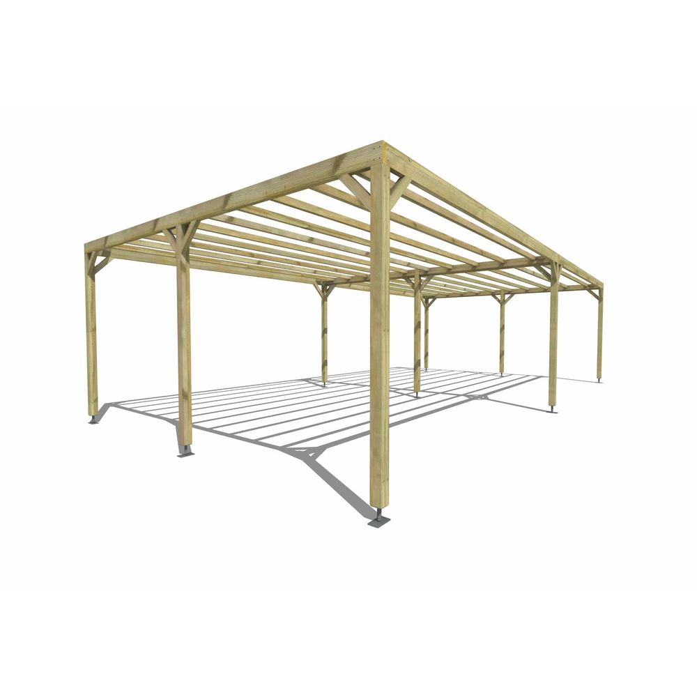 Pergola bois • 10m x 5m • indépendante • sens largeur • livraison comprise