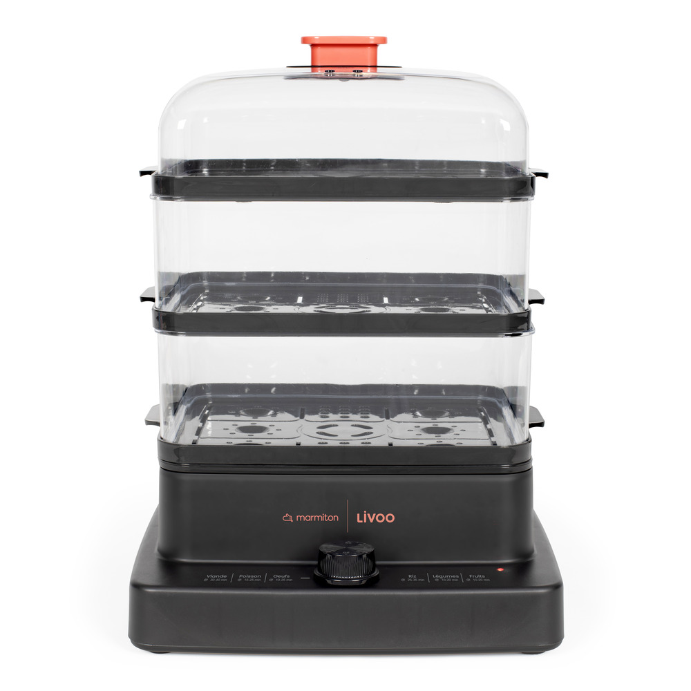 Cuiseur vapeur 3 paniers 1200w - doc300