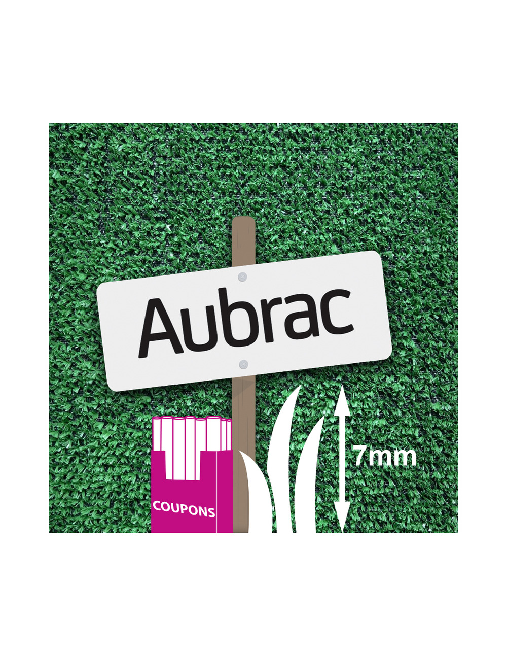 Gazon synthétique aubrac coupon 1 x 3 ml - smartgreen