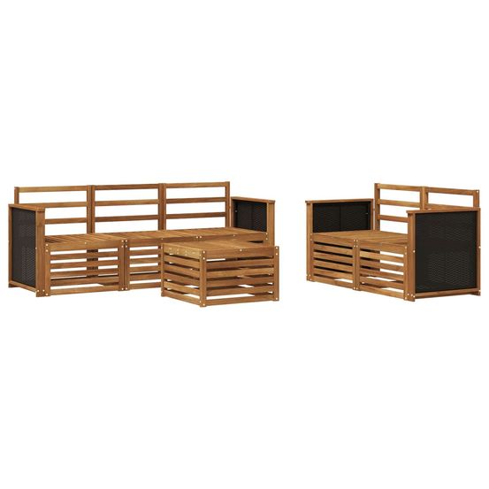 Ensemble de canapés d'extérieur 6 pc naturel