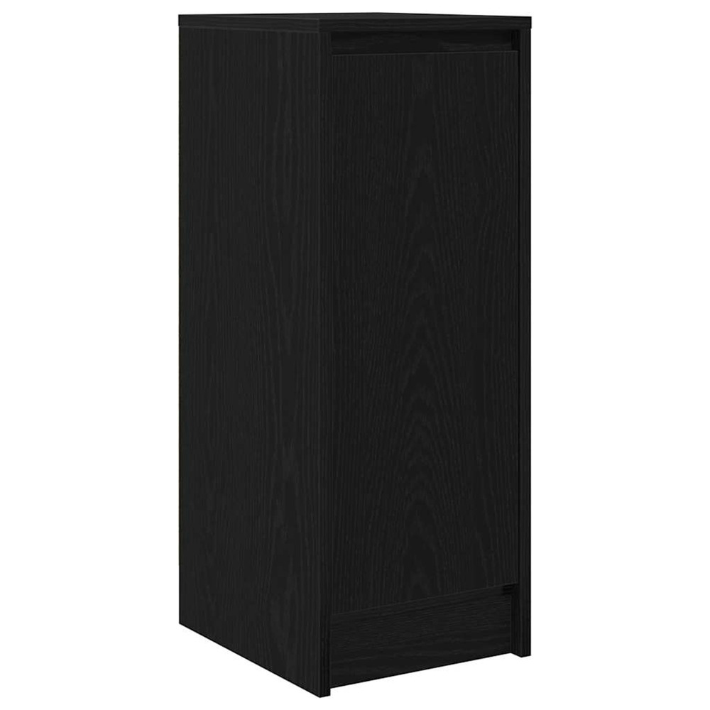Buffet chêne noir 29,5x34x76 cm bois d'ingénierie