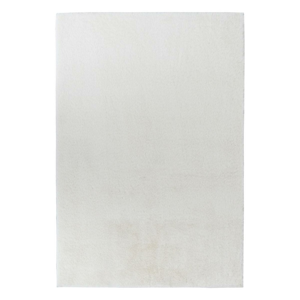 Tapis fausse fourrure couka blanc 90x60cm