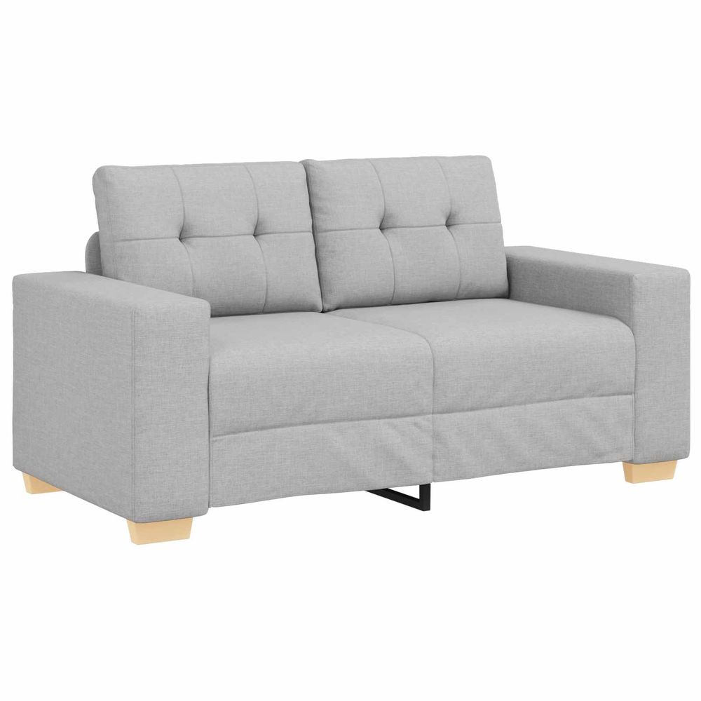 Canapé deux places gris nuage 160 cm tissu