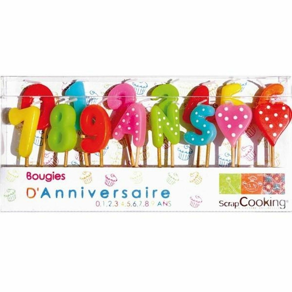 60 bougies d'anniversaire 1-2-3 ans