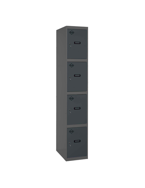Casier-armoire simonlocker prof.dism.4 porte 1/4 400 in an/an antracite 1800x400x500 - simonrack