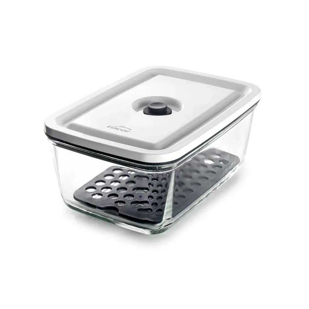 Récipient en verre smart 1000ml - hermétique & multifonction - lacor