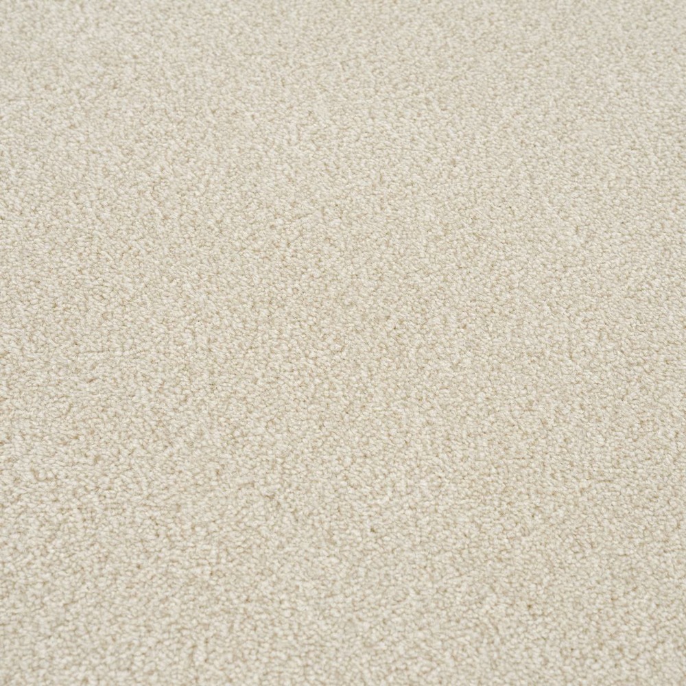 Tapis couloir 80x200 tissé crème rectangle motif uni nossa