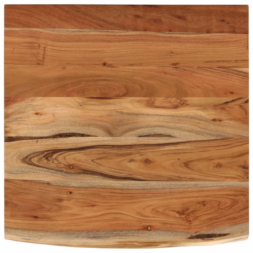Comptoir de salle de bain 60x60x3,8 cm carré bois massif acacia