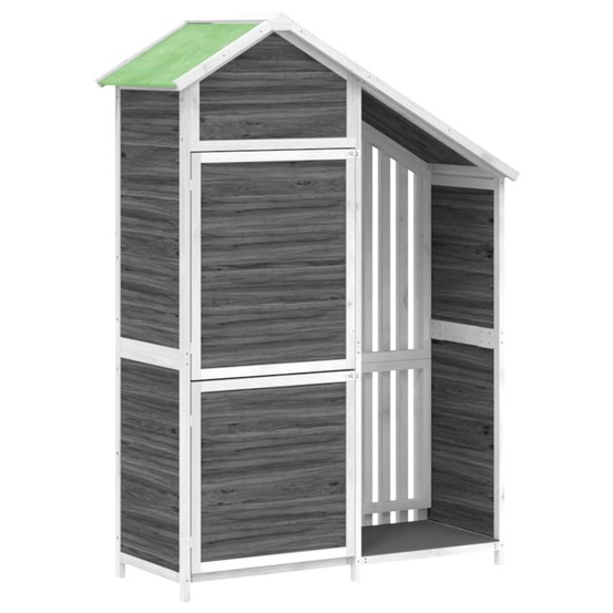 Abri de jardin cabane cabanon maison de stockage remise extérieur hangar outils robuste 120 x 53,5 x 170 cm bois massif pin g