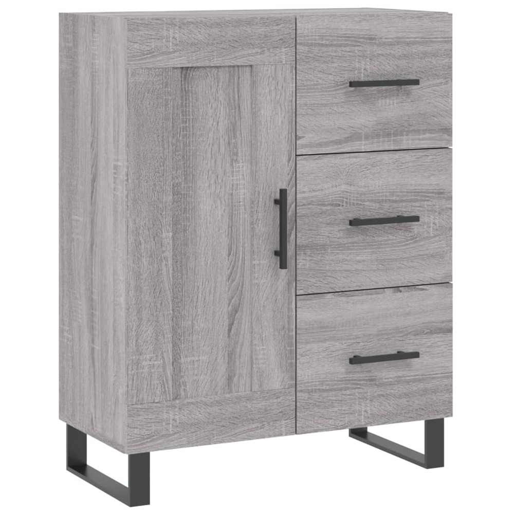 Buffet bahut commode armoire meuble de rangement organisateur cuisine salle de séjour salon sonoma 69,5 x 34 x 90 cm bois d'i