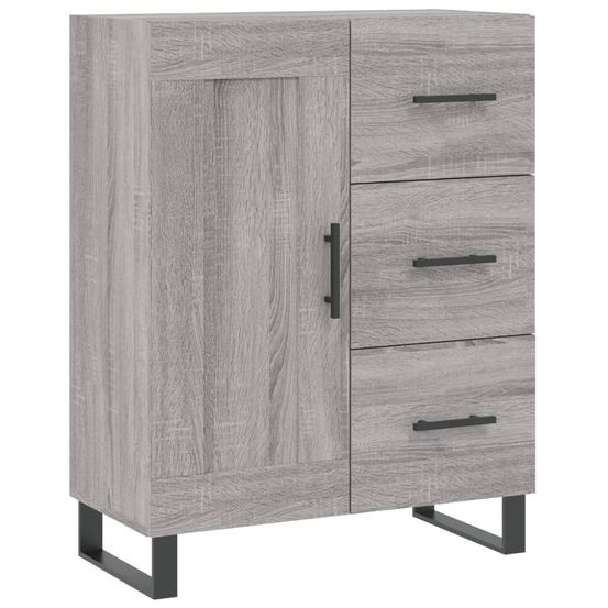Buffet bahut commode armoire meuble de rangement organisateur cuisine salle de séjour salon sonoma 69,5 x 34 x 90 cm bois d'i