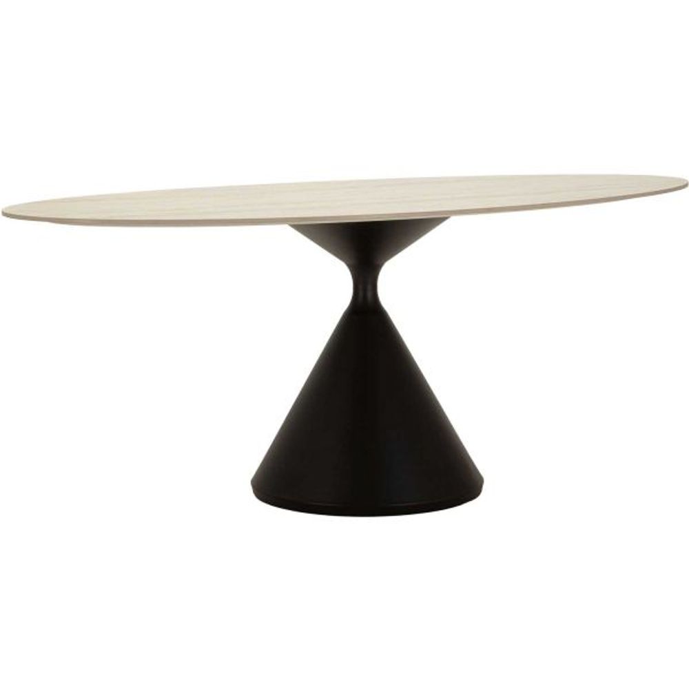 Table repas en métal et mdf space 180 x 90 x 73 cm