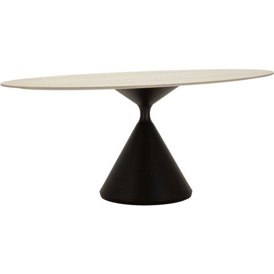 Table repas en métal et mdf space 180 x 90 x 73 cm