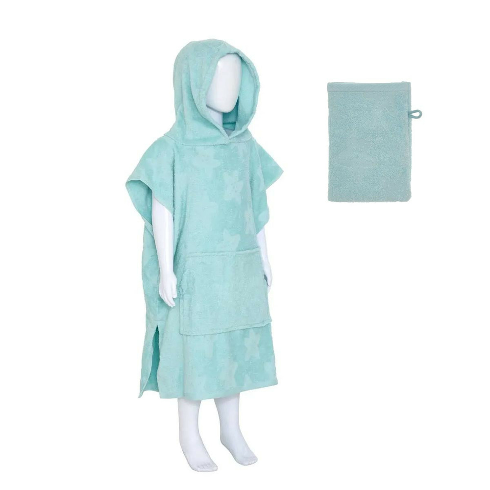 Cape de bain enfant & gant de toilette 