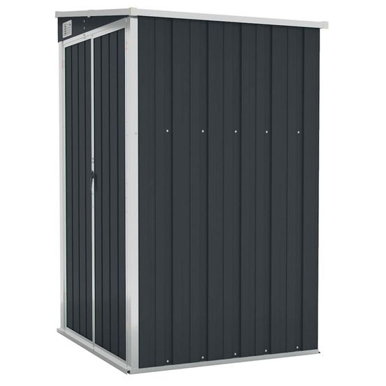 Remise de jardin murale anthracite 118x100x178 cm acier