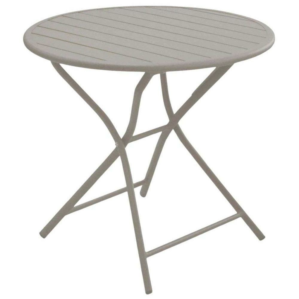 Table de jardin ronde en aluminium 2 personnes globe