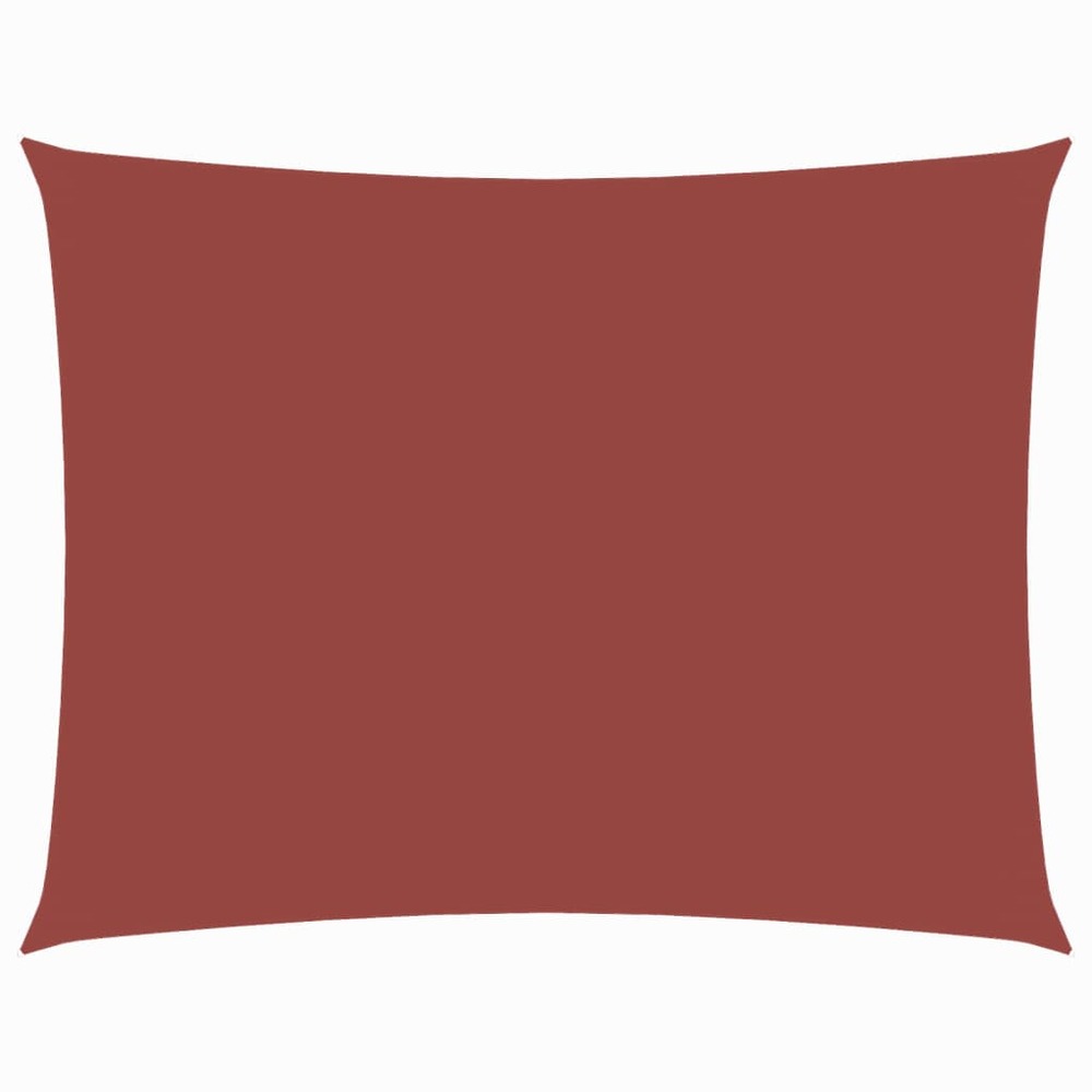 Voile de parasol tissu oxford rectangulaire 3x4,5 m terre cuite