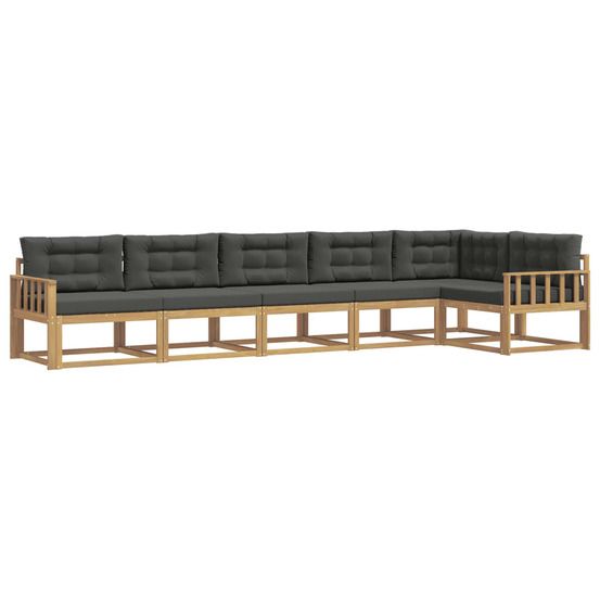 Ensemble de canapés d'extérieur 4 pc blanc et anthracite