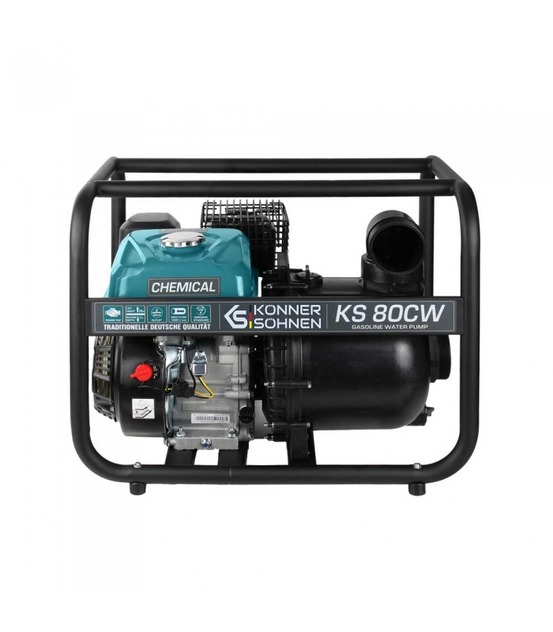 Motopompe spéciale eau de mer et produits chimiques 212cc 3 pouces 60000l/h könner söhnen ks 80cw