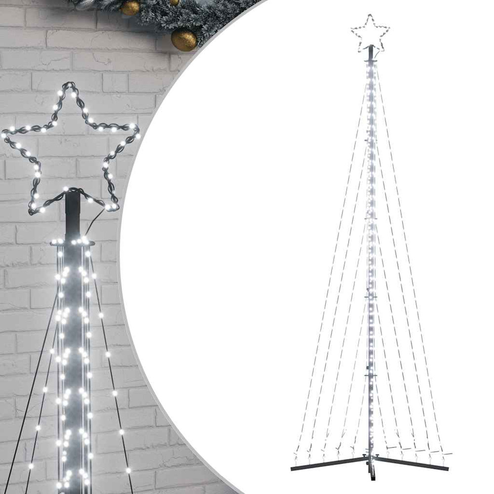 Sapin de noël à led 495 led blanc froid 300,5 cm