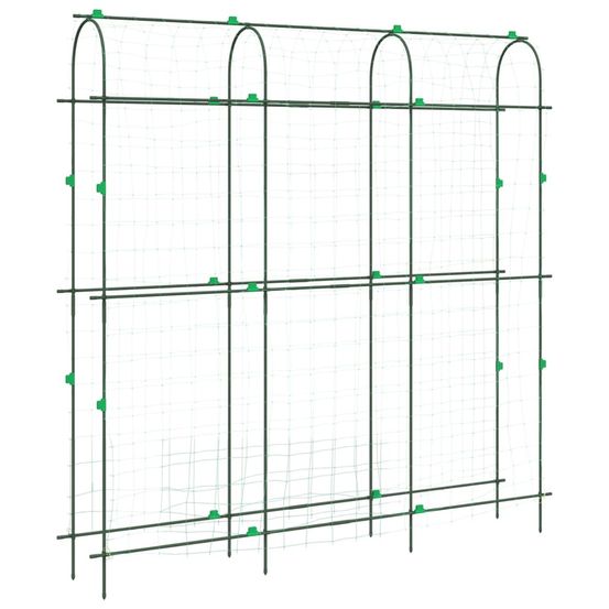 Treillis de jardin pour plantes grimpantes forme de u acier