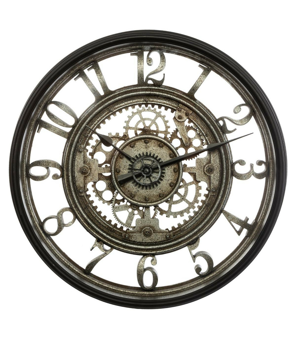 Pendule murale avec mécanisme apparent d 51 cm