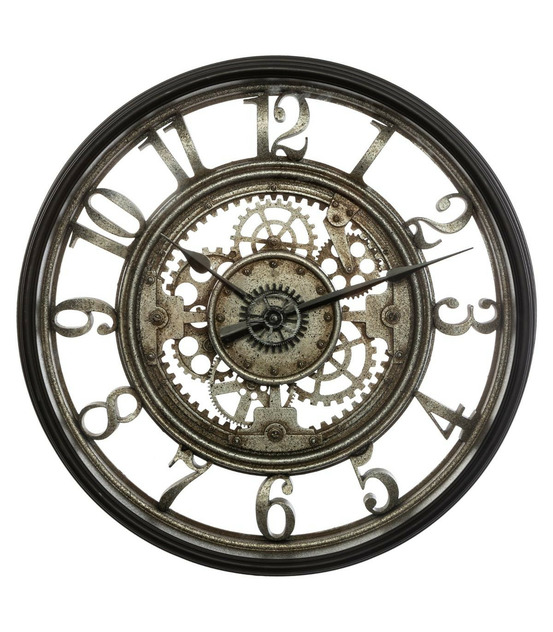 Pendule murale avec mécanisme apparent d 51 cm