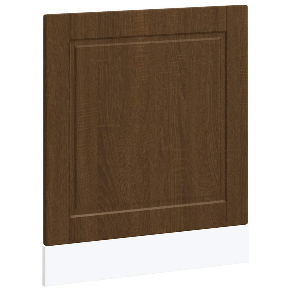 Panneau de lave-vaisselle porto chêne marron 60x1,5x57 cm