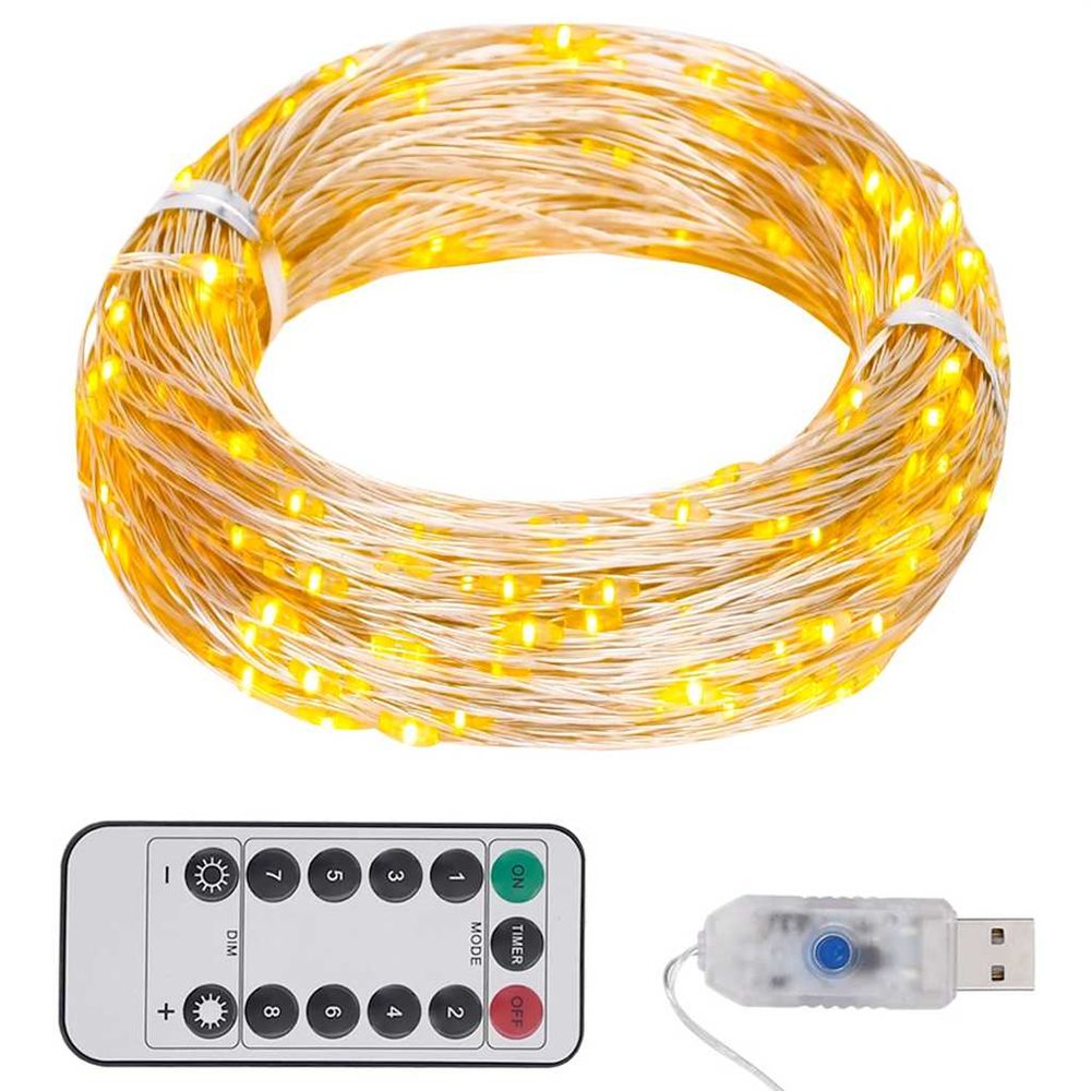 Guirlande led avec 300 led blanc chaud 30 m