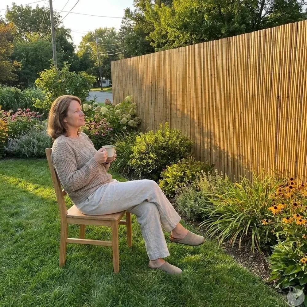 Canisse en bambou fendu 3 × 1,8 m – brise-vue naturel