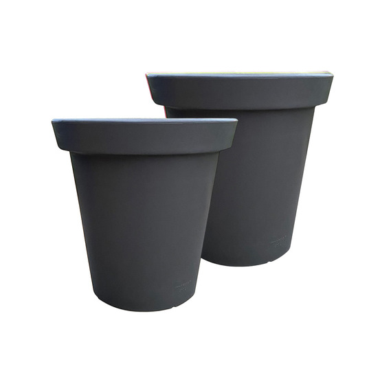 Pot de fleurs rond xxl delight 420l- lot de 2