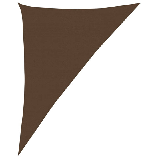 Voile d'ombrage 160 g/m² marron 4x5x6,8 m pehd