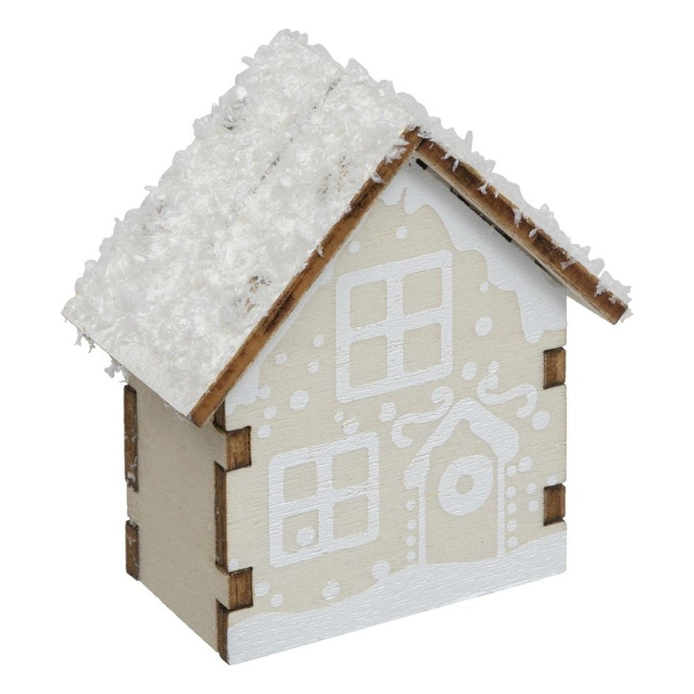 Cavalier de table chalet neige x4