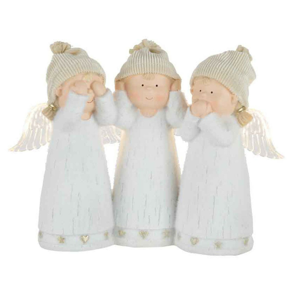 Lot de 3 statuettes led 