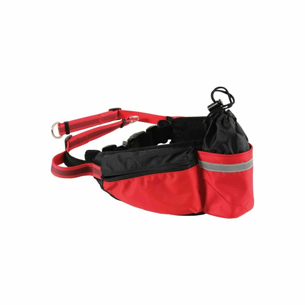 Ceinture canicross jogging moov rouge