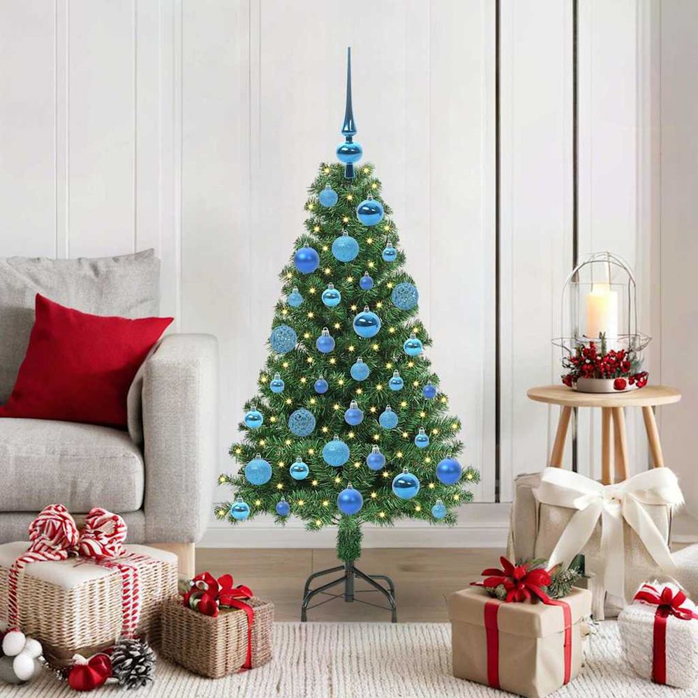 Créez une ambiance magique avec ce sapin de noël 120cm décoré et lumineux