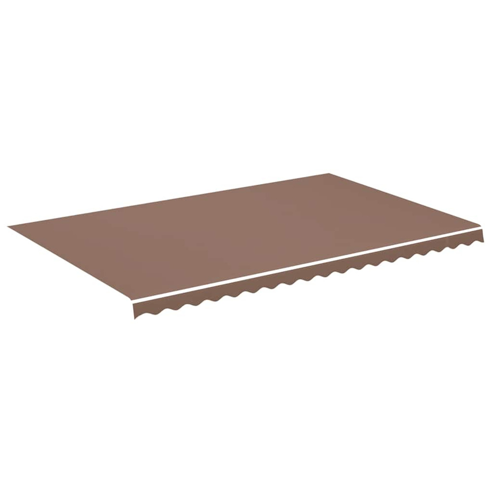 Tissu de remplacement pour auvent marron 5x3 m