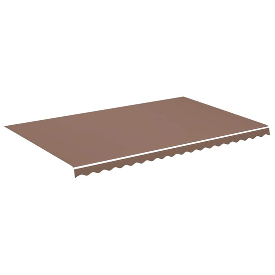 Tissu de remplacement pour auvent marron 5x3 m