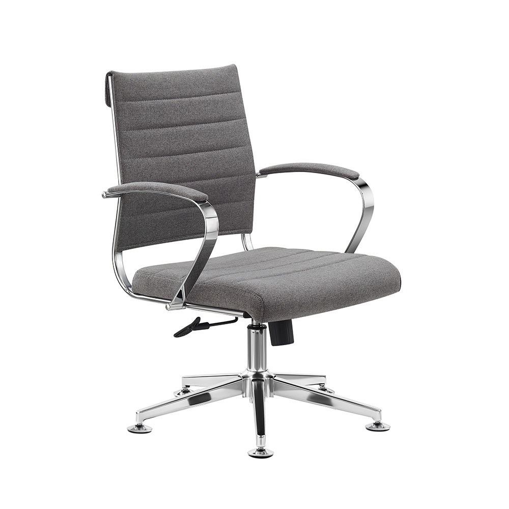 Chaise de réunion cádiz anthracite - tissu