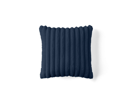 Laponie - coussin - en fausse fourrure côtelé - 40x40 cm