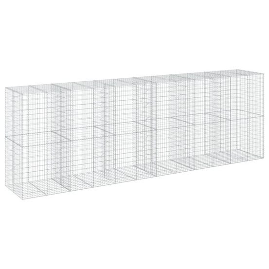 Panier gabion avec couvercle 600x100x200 cm fer galvanisé