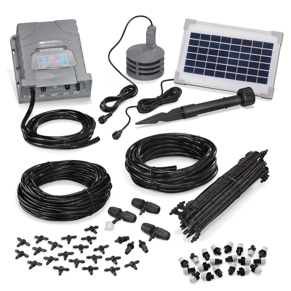 Système d'arrosage solaire esotec waterspray jardin arrosage 101122