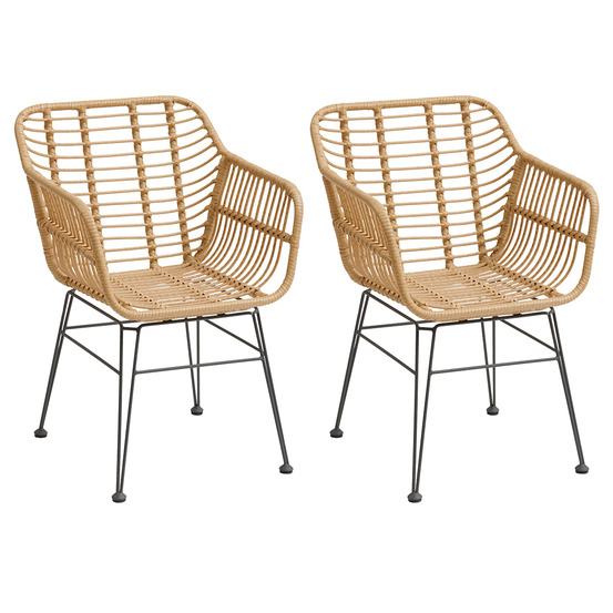 Lot de 2 fauteuils de jardin lambada sésame