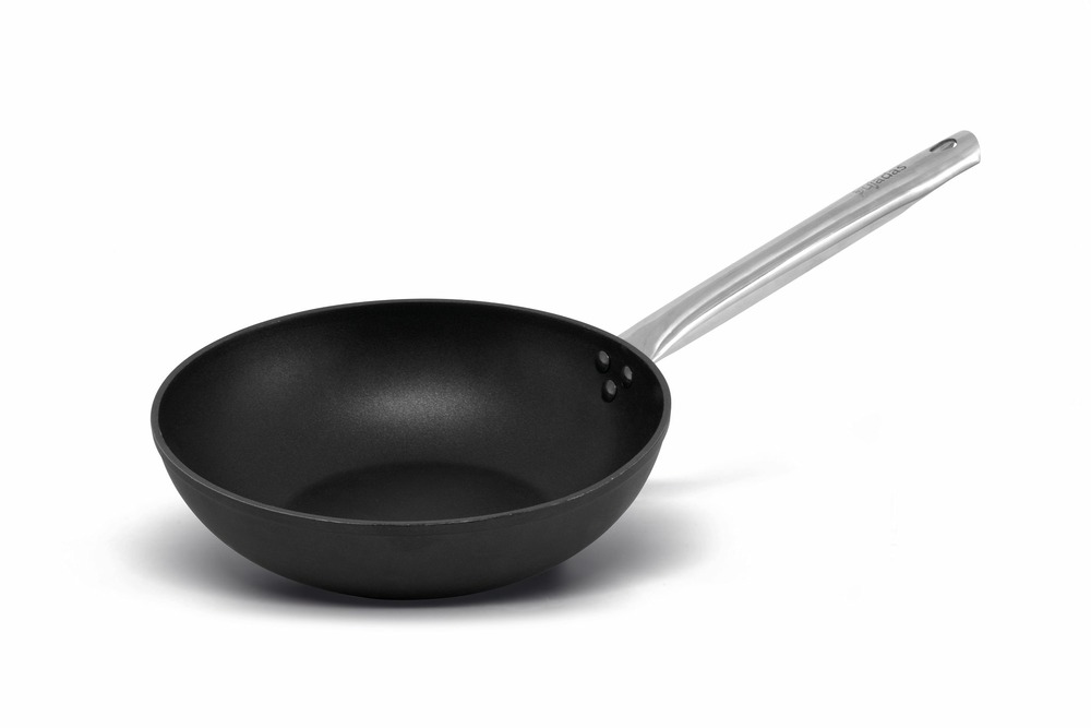 Wok antiadhésif black pro - lot de 4 - pujadas