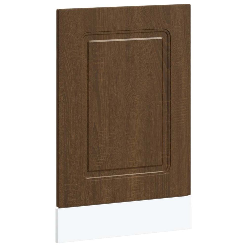 Panneau de lave-vaisselle kalmar chêne marron 45x1,5x57 cm